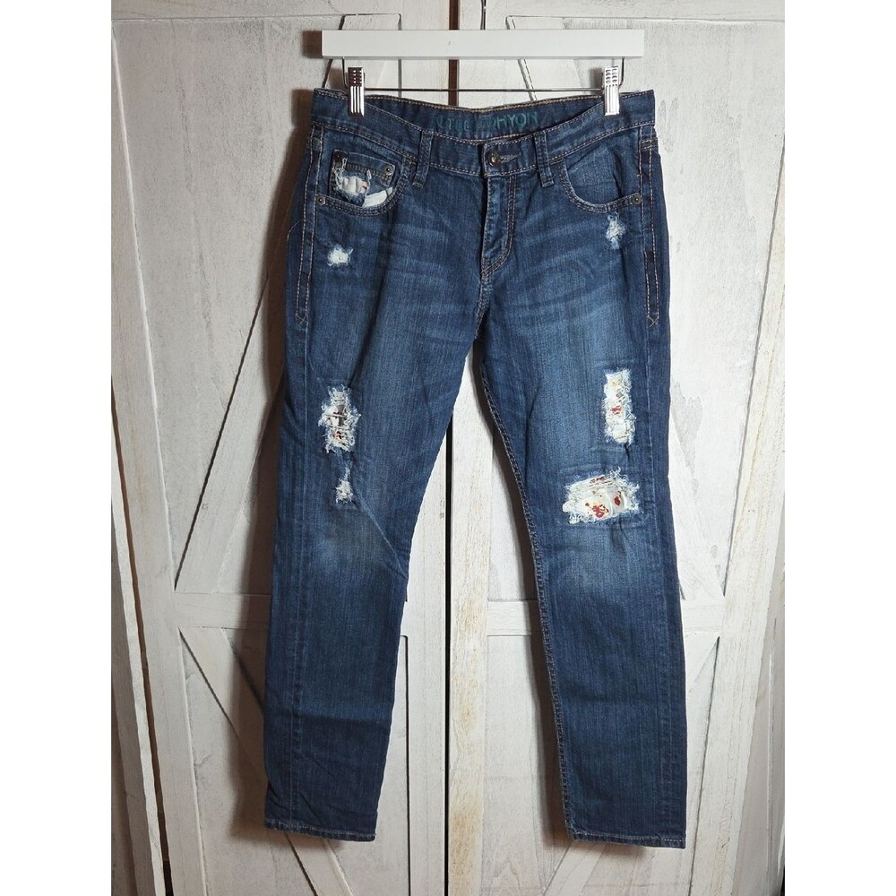Cruel Denim Distressed Straight Leg Jeans Size 5